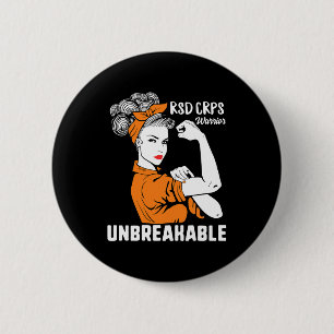 Rsd Crps Awareness Warrior Complex Regional Strong 2 Inch Round Button