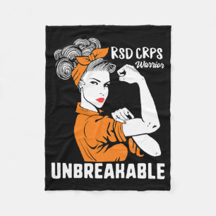 Rsd Crps Awareness Warrior Complex Regional Strong Fleece Blanket