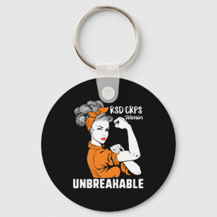 Rsd Crps Awareness Warrior Complex Regional Strong Keychain