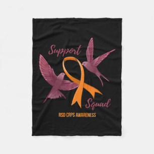 Rsd Crps Awareness Warrior Survivor Support Squad  Fleece Blanket