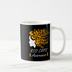 Rsd Crps Awareness - Women Butterflies Hair Orange Coffee Mug