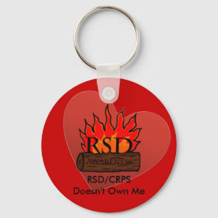 RSD/CRPS Doesn't Own Me Heart Keychain