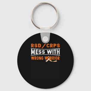 Rsd Crps Mess With The Wrong Warrior Keychain