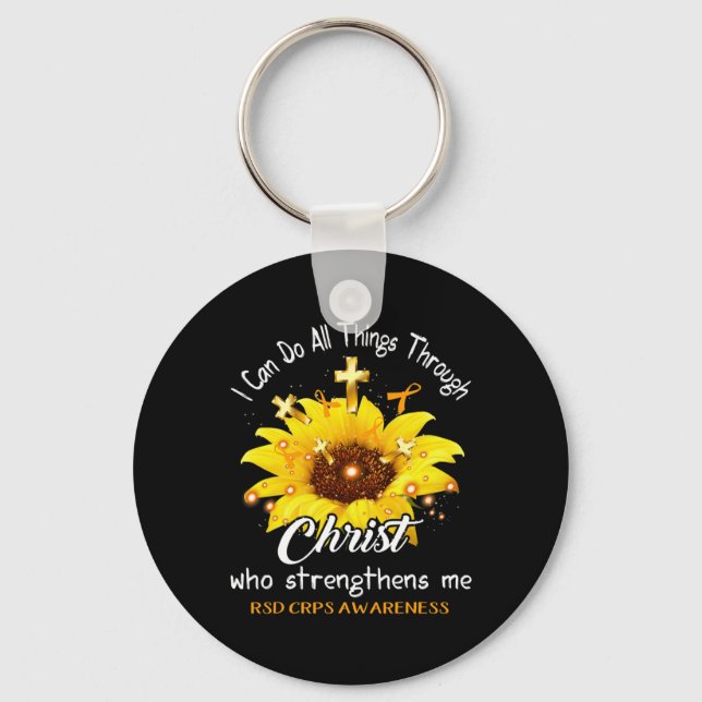 Rsd Crps Warrior I Can Do All  Keychain (Front)