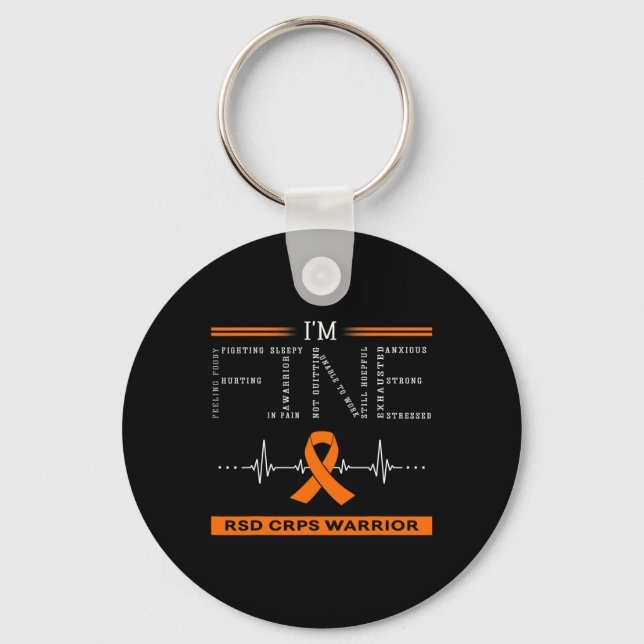 Rsd Crps Warrior I'm Fine  Keychain (Front)