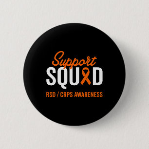 RSD CRPS Warrior Survivor Awareness Support Squad 2 Inch Round Button