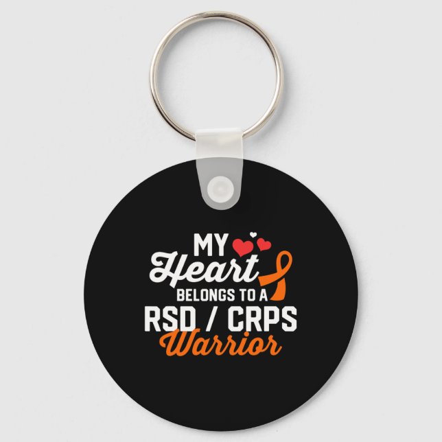 Rsd Crps Warrior Survivor Support Awareness Recove Keychain (Front)