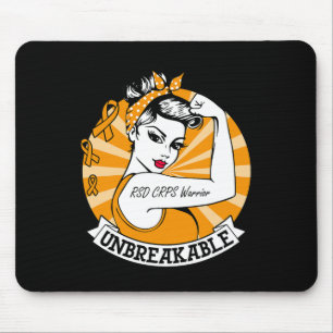 Rsd Crps Warrior Unbreakable Rsd Crps Awareness Mouse Pad