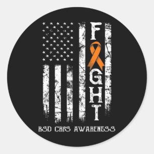 Rsd Crps Warrior Us Flag  Classic Round Sticker