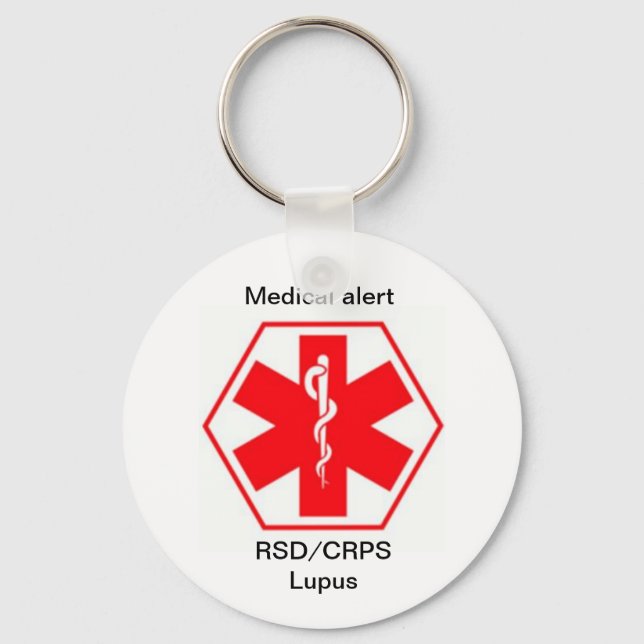 RSD Health Medical alert keychains (customizable) (Front)
