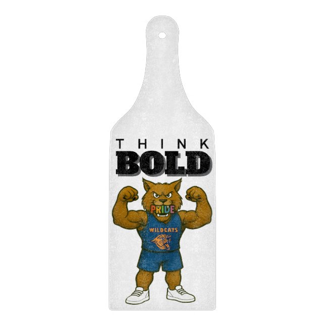 RSD WILDCATS SPORTS CUTTING BOARD THINK BOLD (Front)