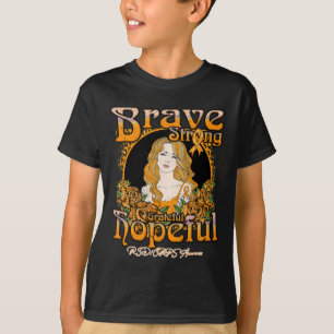 Rsdcrps Awareness Brave Strong Grateful Hopeful - T-Shirt