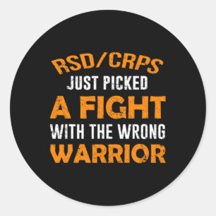 Rsdcrps Just Picked The Wrong Warrior  Classic Round Sticker