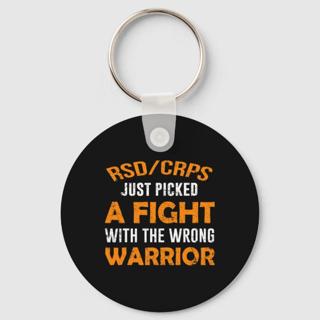 RSDCRPS JUST PICKED THE WRONG WARRIOR  KEYCHAIN (Front)