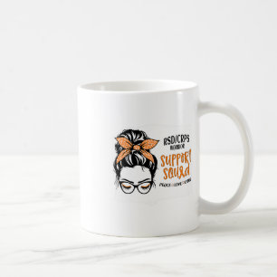 Rsdcrps Warrior Awareness Support Squad Messy Bun Coffee Mug
