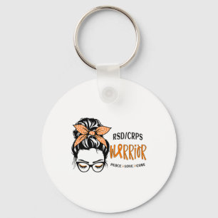 Rsdcrps Warrior Awareness Support Squad Messy Bun Keychain