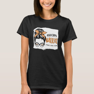 RSDCRPS Warrior Awareness Support Squad Messy Bun  T-Shirt