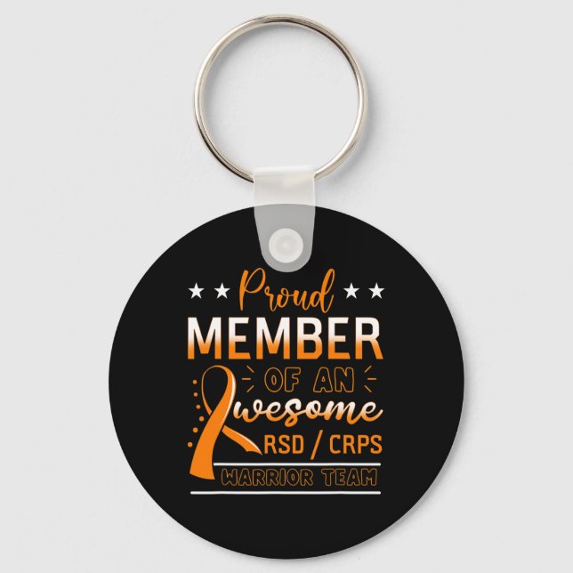 Rsdcrps Warrior Team Orange Complex Regional Pain  Keychain (Front)