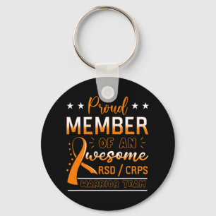 Rsdcrps Warrior Team Orange Complex Regional Pain Keychain