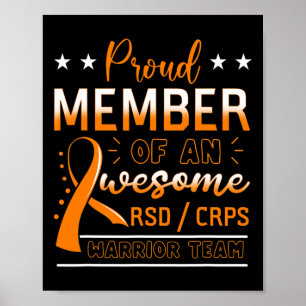 RSDCRPS Warrior Team Orange Complex Regional Pain Poster