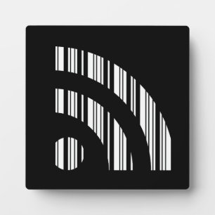 RSS FEED BAR CODE Logo Barcode Pattern Design Plaque