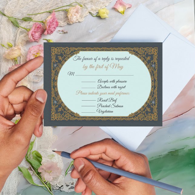 RSVP Anglais Régence style regencycore Élégant (Créateur téléchargé)