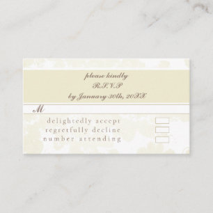 RSVP(avec blanc sur invitations blancs)