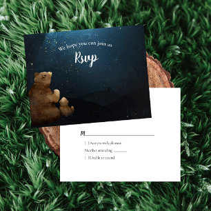RSVP Baby Shower Bears Twinkle Twinkle Little Star Card