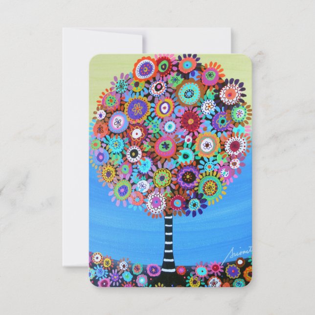 RSVP Bar Bat B'nai B'not Mitzvah Response Card (Front)