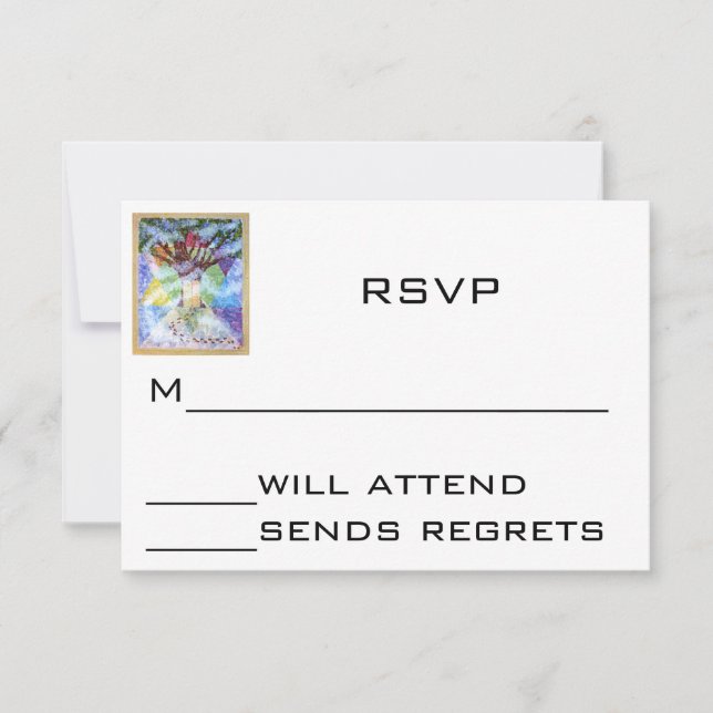 RSVP Bar Mitzvah ou Bat mitzvah (Devant)