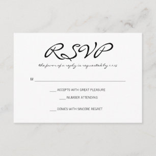 RSVP   Basic II   whitebl Card