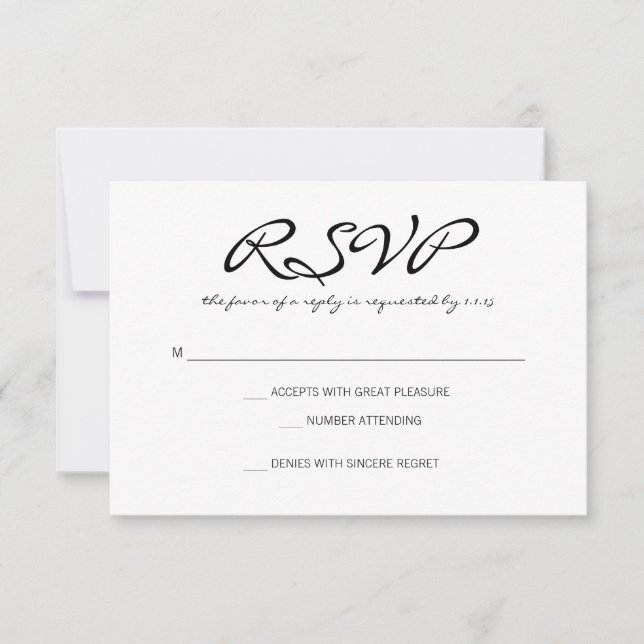 RSVP | Basic II | whitebl Card (Front)