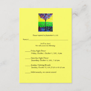 RSVP Bat Mitzvah for Ally Card