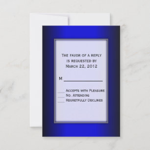 RSVP bleu et noir