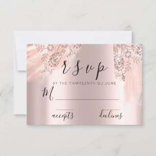 RSVP Blush Sweet 16th Robe Bridal Shower Rose