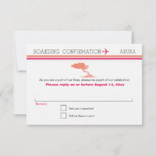 RSVP Boarding Pass TO Aruba