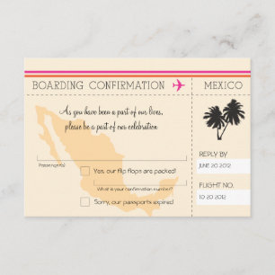 RSVP Boarding Pass TO Mexico
