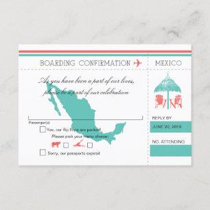 RSVP Boarding Pass TO Mexico
