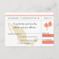 RSVP Boarding Pass TO MEXICO