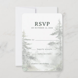 RSVP by October 15, 2026 Serene Green Nature Card
