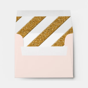 RSVP Card Envelopes Script Forever Love Glitter