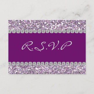 RSVP CARD GLAMOUR AND BLING
