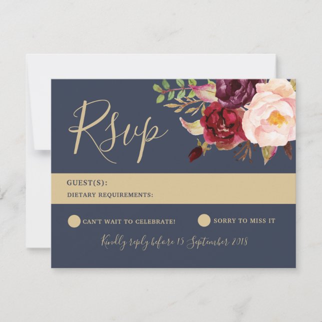 RSVP Card - Lucy Suite (Front)