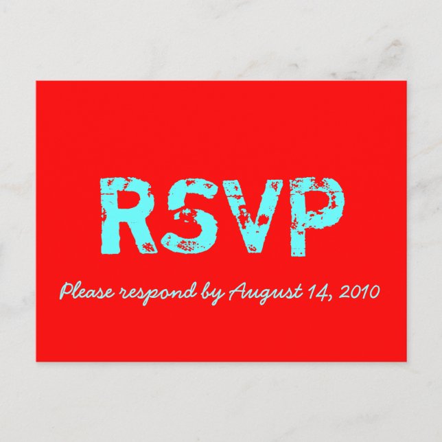 RSVP Card Retro (Front)