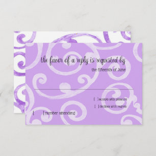 RSVP Card Scroll Pattern