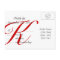 RSVP Cards for December Wedding Red