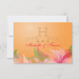 RSVP - Cartes de réponse de mariage automnal manda