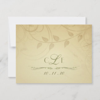 RSVP - Cartes de réponse pour mariage d'automne - 