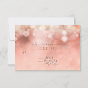 RSVP Colourful Pastel Bokeh Twinkling Lights Pink