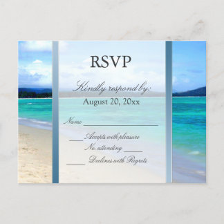 RSVP Destination Wedding Postcard